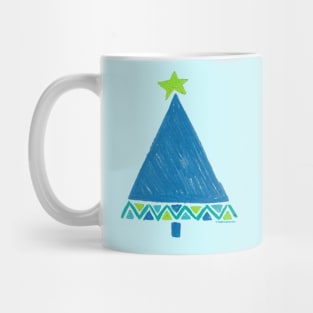 Funky Triangles Christmas trees Mug